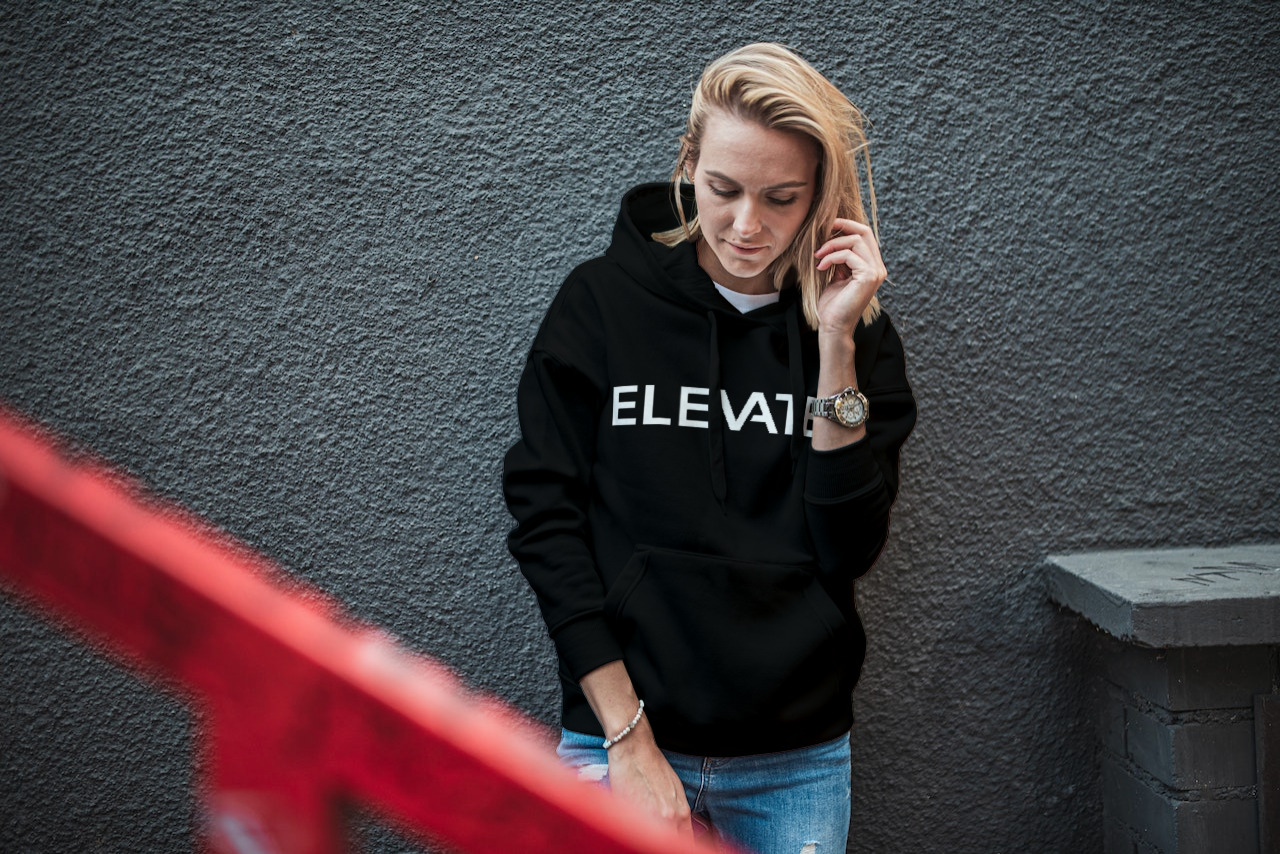 ELEVATE Black Hoodie