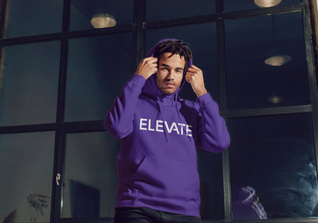 ELEVATE hoodie purple